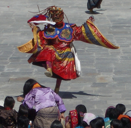 tsechu dancer